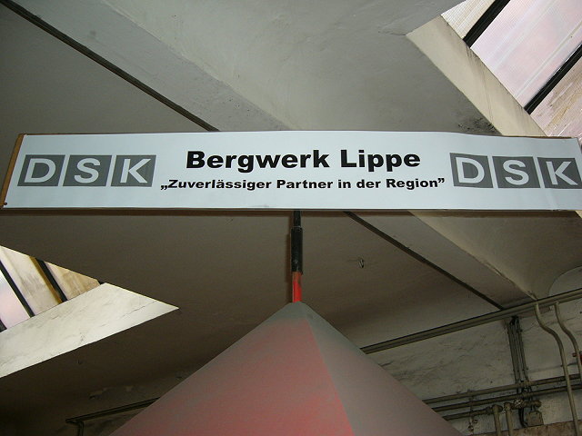 Am Tag der offenen Tr des Bergwerks Lippe !