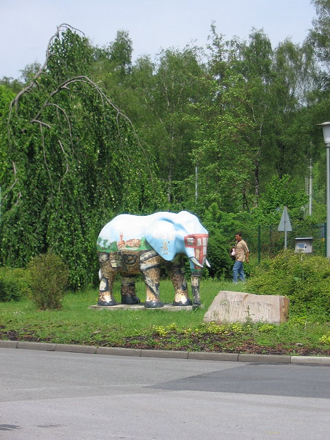 Ein Elefant auf dem Zechengelnde !