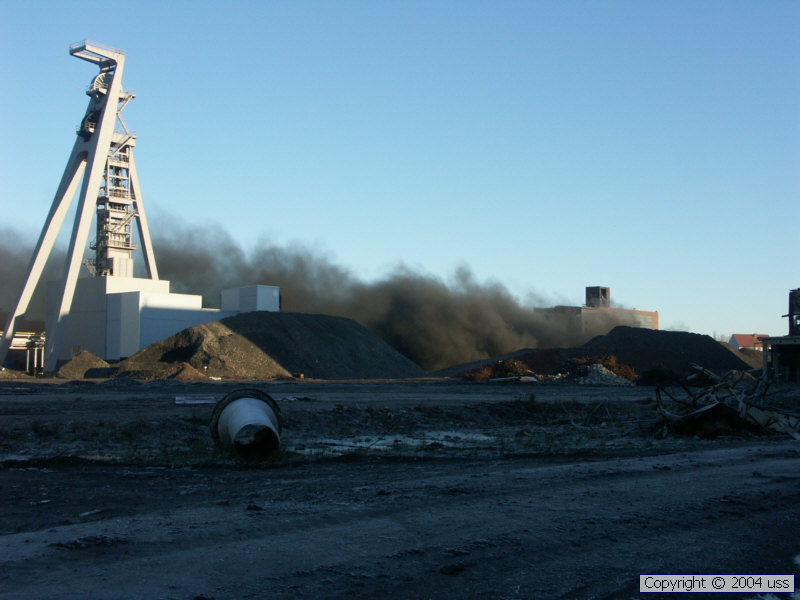 The former colliery after the blasting !