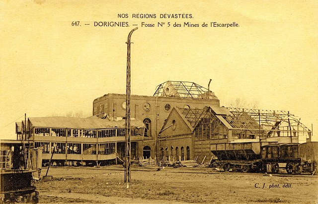 A destroyed colliery after the war !