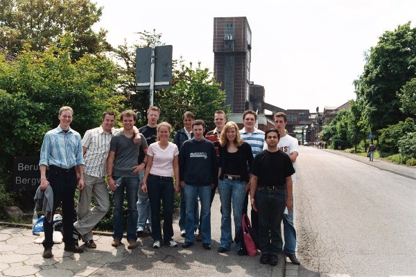 The group in front of Robert shaft's tower !