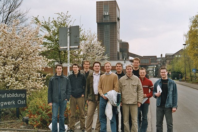 The Rotaract-Club of Meschede-Warstein at the colliery's gate !