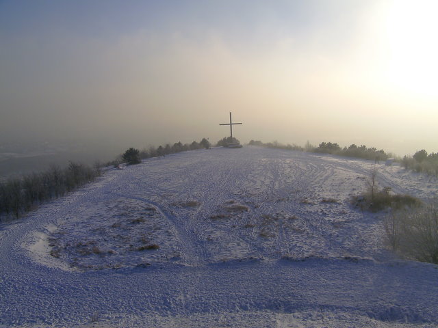 The cross on Prosper-Haniel colliery's slagheap !