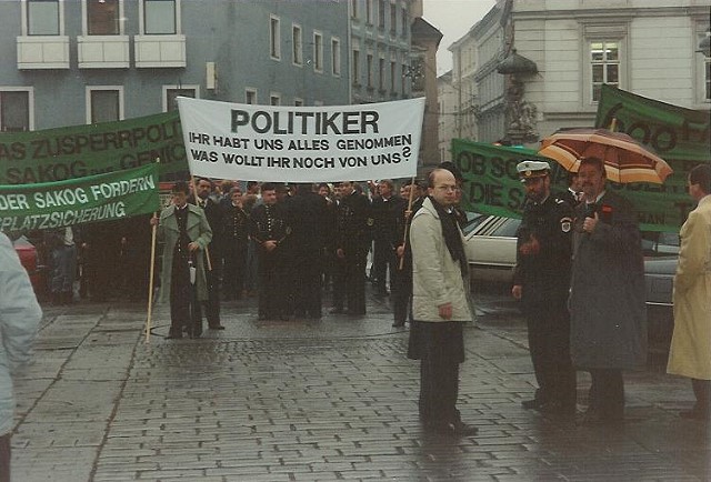 Eine Bergmanns-Demonstration !