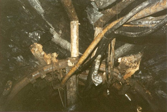 The ceiling of an underground roadway !